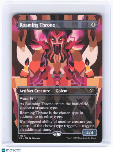 The Lost Caverns of Ixalan Roaming Throne (Borderless) Non-Foil Rare #344