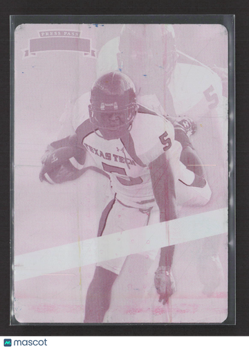 2009 Press Pass Legends Michael Crabtree #AC-20 Magenta Printing Plate Printing Plate