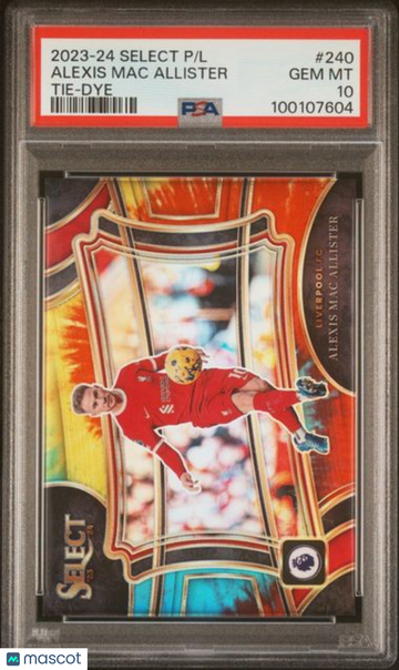 2023-24 Panini Select Premier League Alexis Mac Allister #240 Tie Dye PSA 10