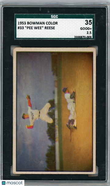 1953 Bowman Color Pee Wee Reese #33 SGC 2.5