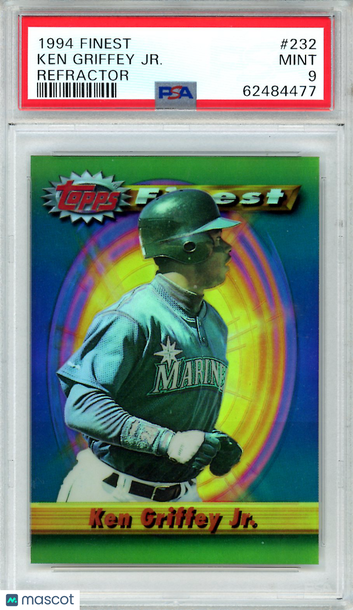 1994 Finest Ken Griffey JR. #232 Refractor PSA 9
