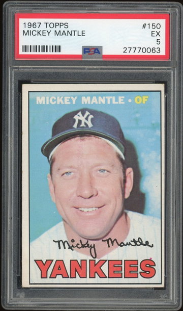 1967 Topps Mickey Mantle #150 PSA 5