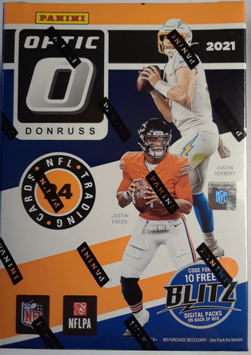 2021 Donruss Optic Football Blaster Box 24 Cards Purlpe Shock Prizms!