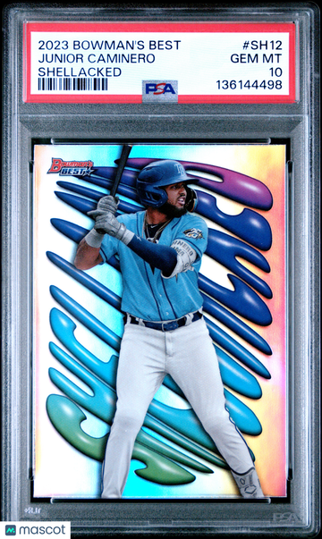 2023 Bowman's Best Shellacked Junior Caminero #SH12 PSA 10
