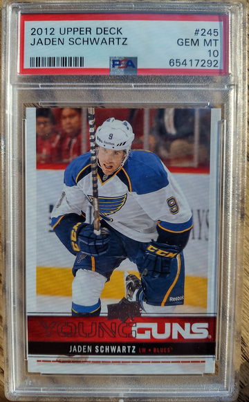 2012 Upper Deck Jaden Schwartz PSA 10