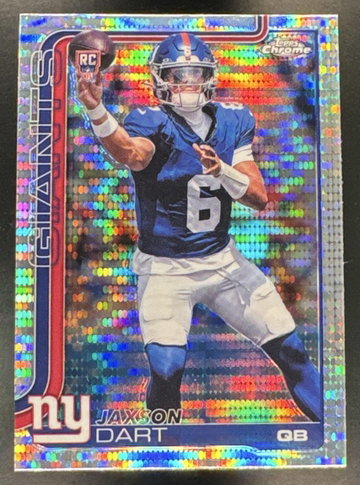 2025 Topps Chrome #306 Jaxson Dart Rookie Pulsar