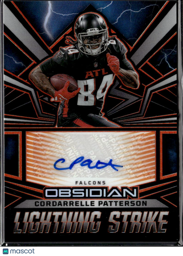 Cordarrelle Patterson 2024 Panini Obsidian Lightning Strike Auto /49 Atlanta Falcons