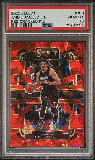 2023 Panini Select Red Cracked Ice Jaime Jaquez Jr. #100 PSA 10