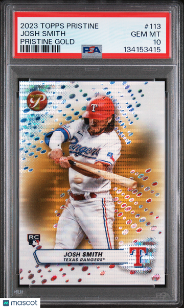 2023 Topps Pristine Josh Smith #113 Gold PSA 10