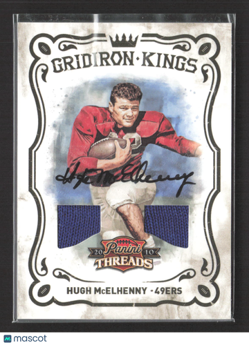 2010 Panini Threads Gridiron Kings Hugh McElhenny #46 /25 Dual Jersey Patch