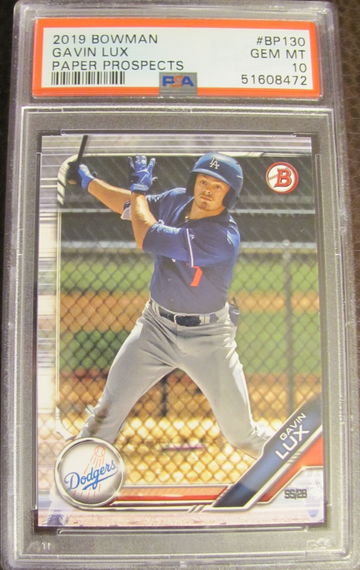 2019 Bowman Gavin Lux Paper Prospects PSA 10 Gem-Mint