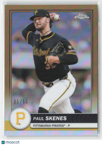 2026 Topps Paul Skenes #62 Flagship Collection Gold SN