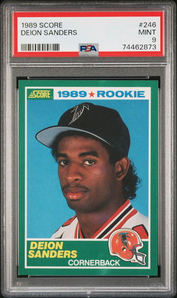 1989 Score Deion Sanders #246  PSA 9