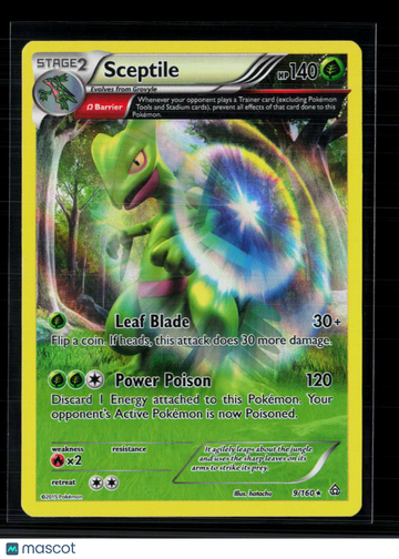 2015 Primal Clash Sceptile Holo Rare #9/160