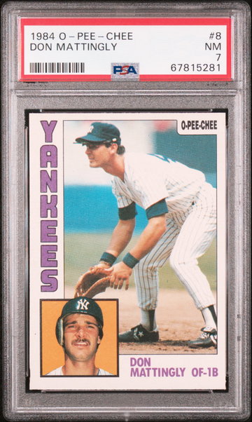 1984 O-Pee-Chee Don Mattingly Rookie Card PSA 7