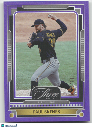 2025 Panini Three and Two Paul Skenes #74 Purple /32