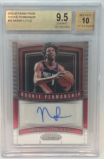 2019 Prizm Rookie Penmanship Nassir Little BGS 9.5/10