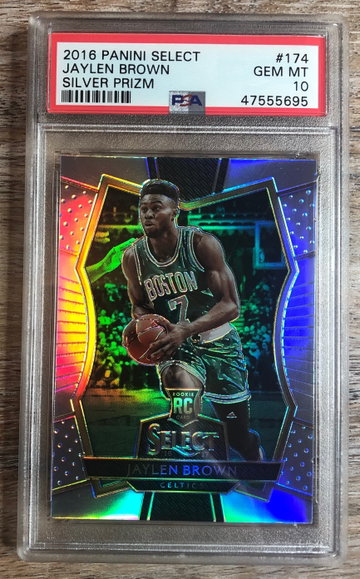Jaylen Brown Premier Level Silver Prizm