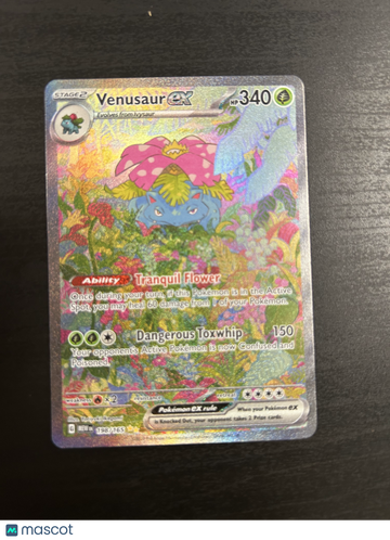 c1 2023 Scarlet & Violet 151 Venusaur EX Holo Secret Rare SAR #198/165