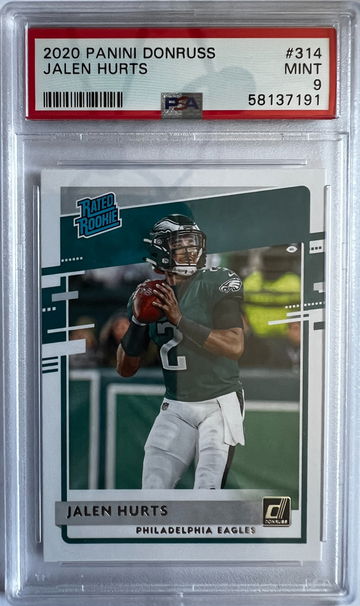 2020 Panini Donruss Jalen Hurts PSA 9