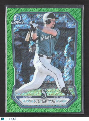 2024 Bowman Chrome Colt Emerson #BCP-108 Green Grass Refractor /16.
