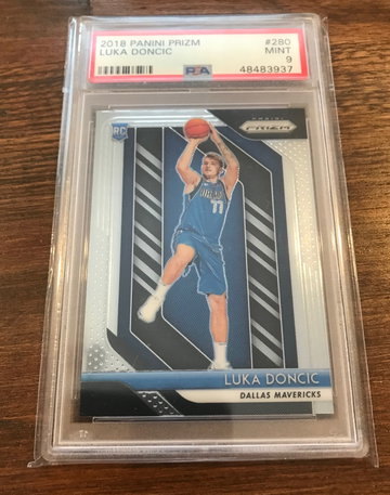 PSA 9 Luka Doncic 2018 Prizm 280