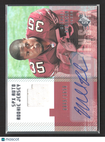 2006 Upper Deck SPx Michael Robinson #211 Event-Worn Memorabilia 0889/1650 Rookie Jersey Auto