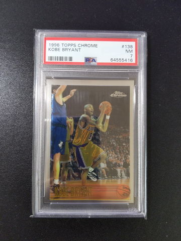 1996 Topps Chrome 138 Kobe Bryant PSA 7