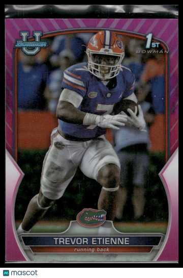 2022 Bowman University Chrome Trevor Etienne #69 Pink Refractor