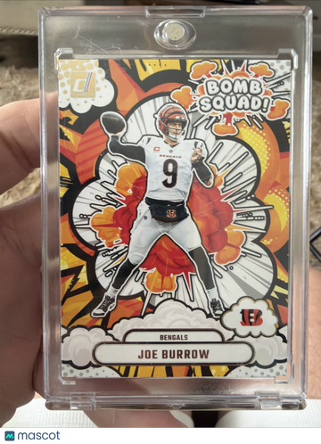 2025 Panini Donruss Joe Burrow #BS-JBW Bomb Squad Insert Donruss