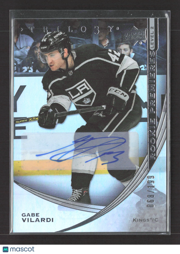 2020 Upper Deck Trilogy Rookie Premieres Level 2 Gabe Vilardi #103 Auto