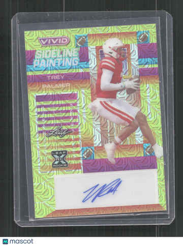 2023 Leaf Vivid Trey Palmer #SP-TP1 sideline painting AU,RC,SN,/7