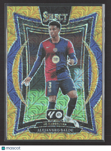 2025 Panini Select La Liga Prizm Alejandro Balde #52 Gold Mojo 09/10