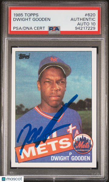 1985 Topps Dwight Gooden #620 [Base] Rookie Low Pop PSA A Auto 10