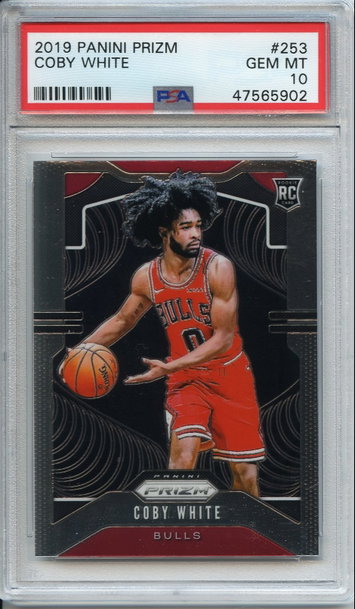 Coby White Prizm Rookie PSA 10 NEP