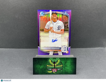 2025 Bowman Chrome Cris Rodriguez #CPA-CR Purple Refractor /250 1st Prospect Auto