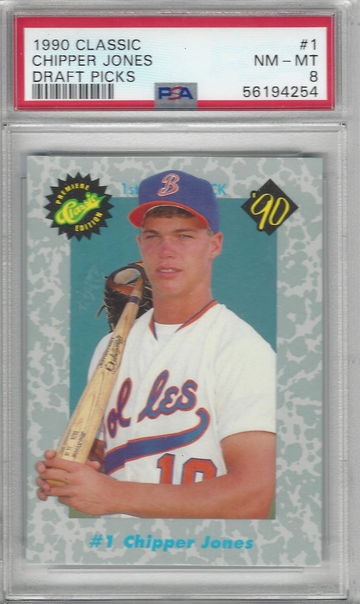 1990 Classic Chipper Jones #1 PSA 8
