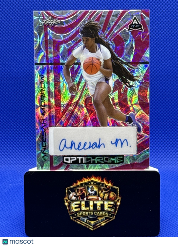 2022-23 Leaf Optichrome Aneesah Morrow #BA-AI1 Kaleidoscope Pink /5 SN AU #/5