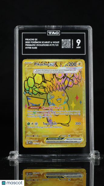 Prismatic Evolutions Pikachu ex TAG 9 #179/131