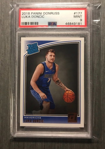 2018 Luka Doncic donruss psa 9