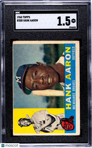 1960 Topps Hank Aaron #300 SGC 1.5