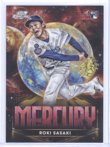 2025 Topps Cosmic Chrome Planetary Pursuit Roki Sasaki #PPM-6 Mercury RC