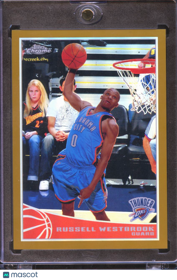 2009 Topps Chrome Russell Westbrook #67 Gold Refractor /50