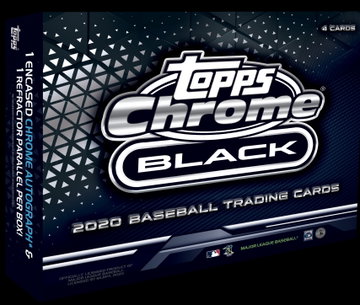 2020 TOPPS CHROME BLACK 12 BOX CASE
