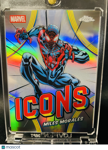 2026 Topps Chrome Marvel Icons Miles Morales Spider-Man Insert Refractor #MI-13