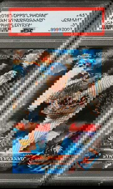 2016 Topps Chrome Sapphire Future Stars /250 Noah Syndergaard #43 PSA 10 Mets