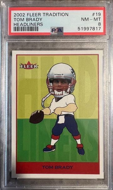2002 Fleer Tradition Headliners Tom Brady