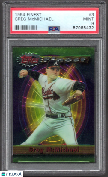 1994 Finest Greg Mcmichael #3 PSA 9