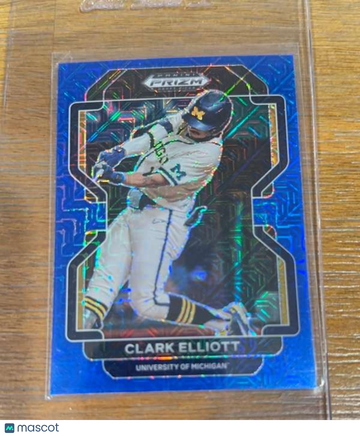 2022 Panini Prizm Draft Picks - Blue Wave Clark Elliott #PDP69
