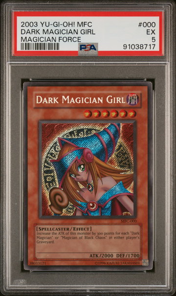 2003 Yu-Gi-Oh! Magician Force Dark Magician Girl #MFC-000 PSA 5